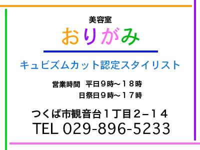 価値あるカット！つくば市観音台おりがみ